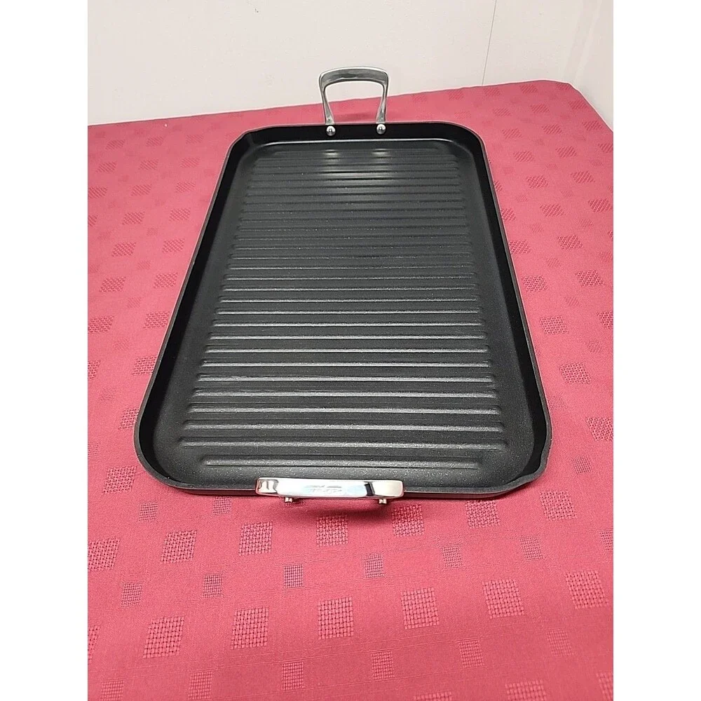 All-Clad B1 Hard Anodized Griddle Pan PFOA Free Nonstick  Double Burner New